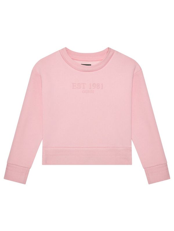 Guess Guess Суитшърт J1YQ15 K9Z21 Розов Regular Fit