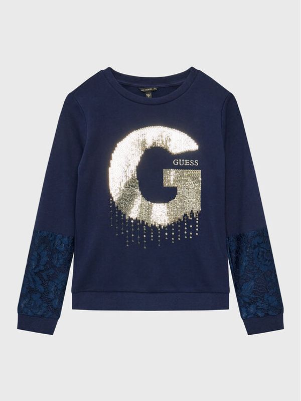 Guess Guess Суитшърт J2BQ06 K8D80 Тъмносин Regular Fit