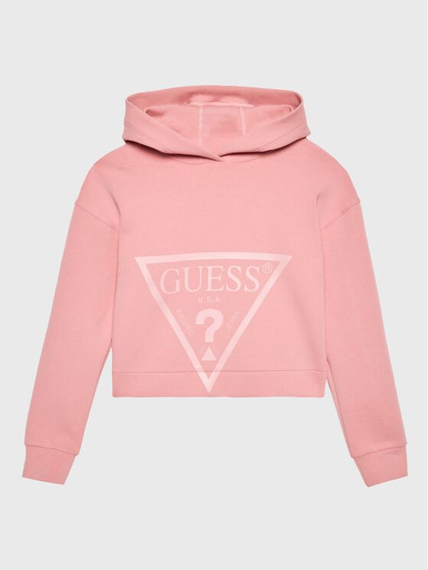 Guess Guess Суитшърт J2BQ35 FL03S Розов Relaxed Fit