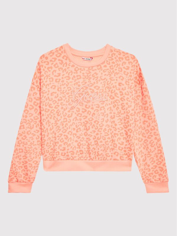 Guess Guess Суитшърт J2YQ00 KA6R3 Оранжев Regular Fit