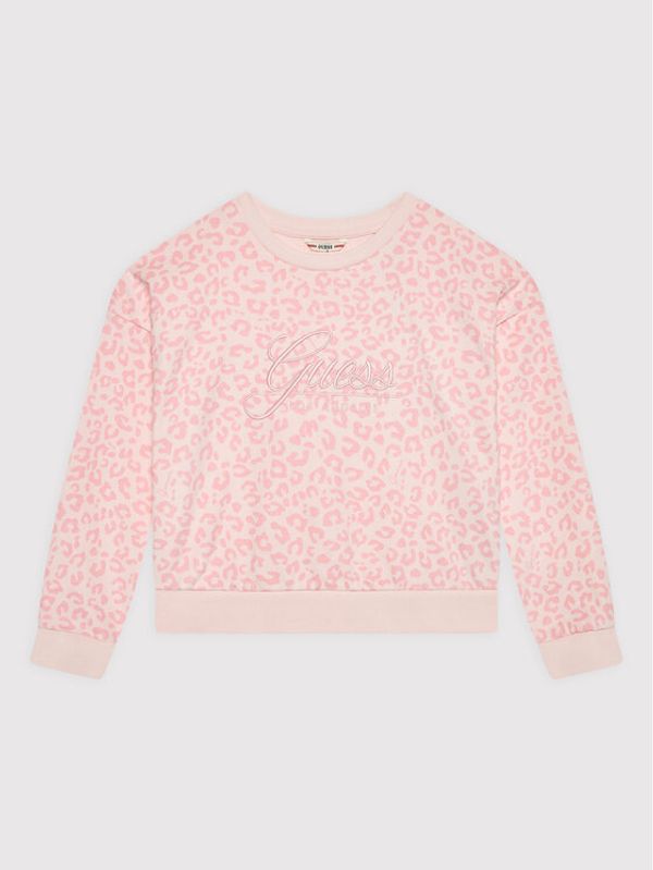 Guess Guess Суитшърт J2YQ00 KA6R3 Розов Regular Fit