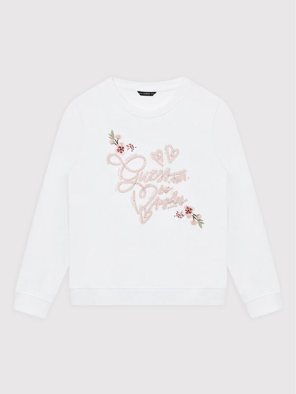 Guess Guess Суитшърт J2YQ04 KA6R0 Бял Regular Fit
