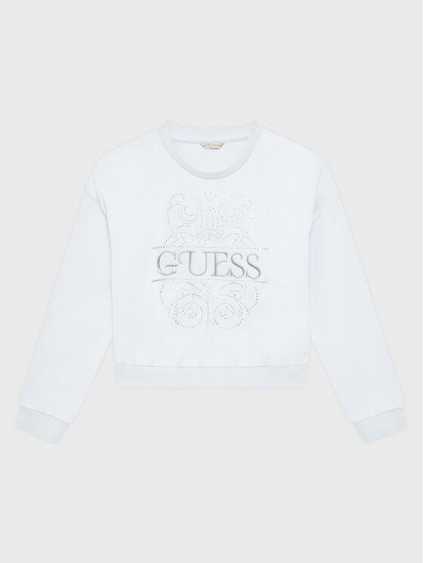 Guess Guess Суитшърт J3GQ02 K82T0 Бял Regular Fit