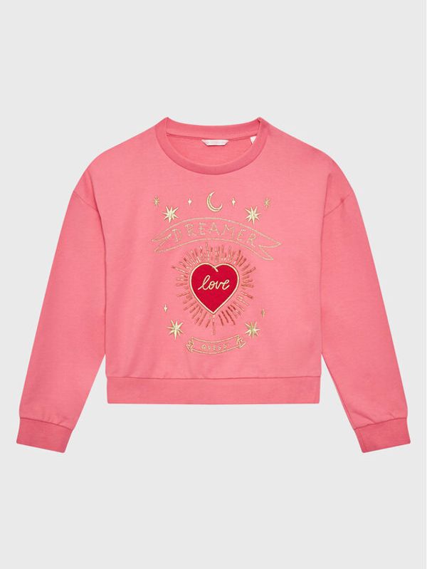 Guess Guess Суитшърт J3GQ02 K82T0 Розов Regular Fit