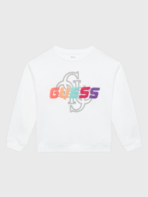 Guess Guess Суитшърт J3GQ08 FL04P Бял Regular Fit