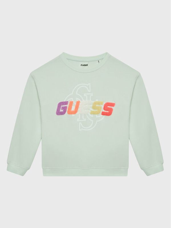 Guess Guess Суитшърт J3GQ08 FL04P Зелен Regular Fit