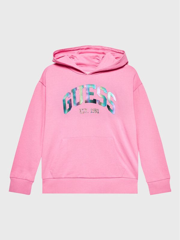 Guess Guess Суитшърт J3RQ01 KA6R0 Розов Regular Fit