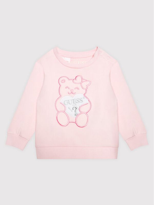 Guess Guess Суитшърт K1YQ03 KAE20 Розов Regular Fit