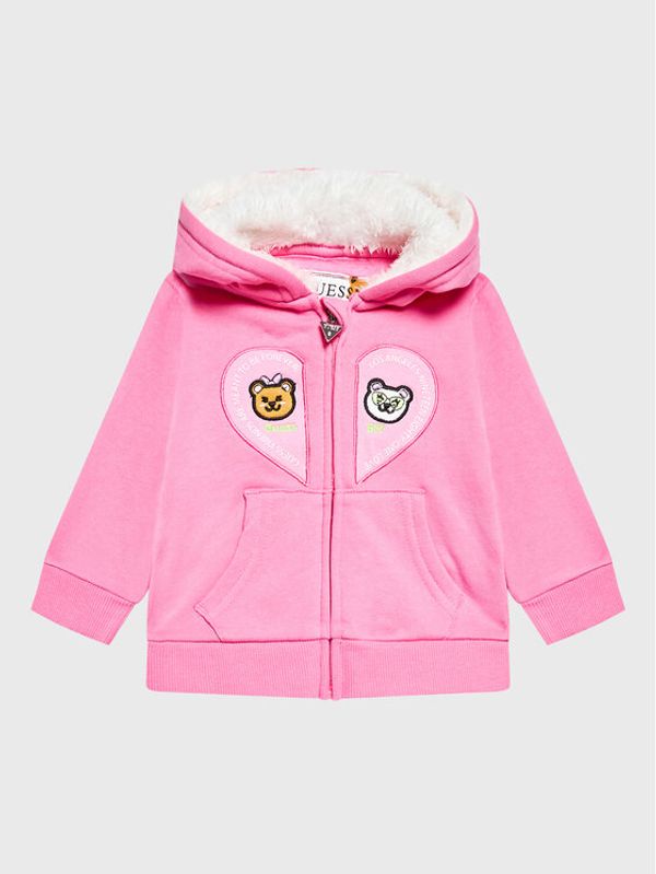 Guess Guess Суитшърт K2BQ06 KAX70 Розов Regular Fit