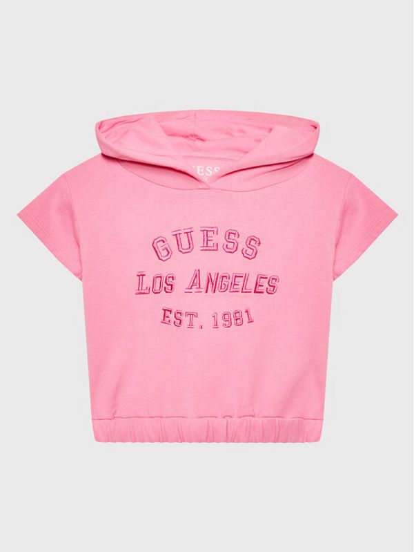 Guess Guess Суитшърт K3GQ00 KA6R3 Розов Regular Fit
