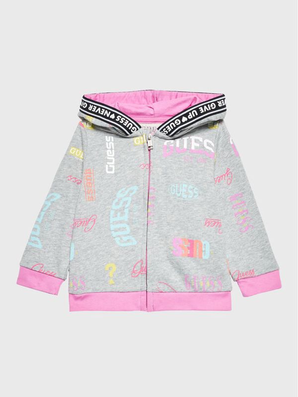 Guess Guess Суитшърт K3RQ00 KA6R3 Сив Regular Fit