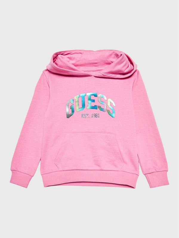 Guess Guess Суитшърт K3RQ02 KA6R0 Розов Regular Fit