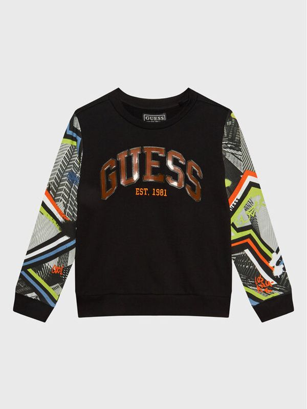 Guess Guess Суитшърт L3RQ05 KA6R3 Черен Regular Fit