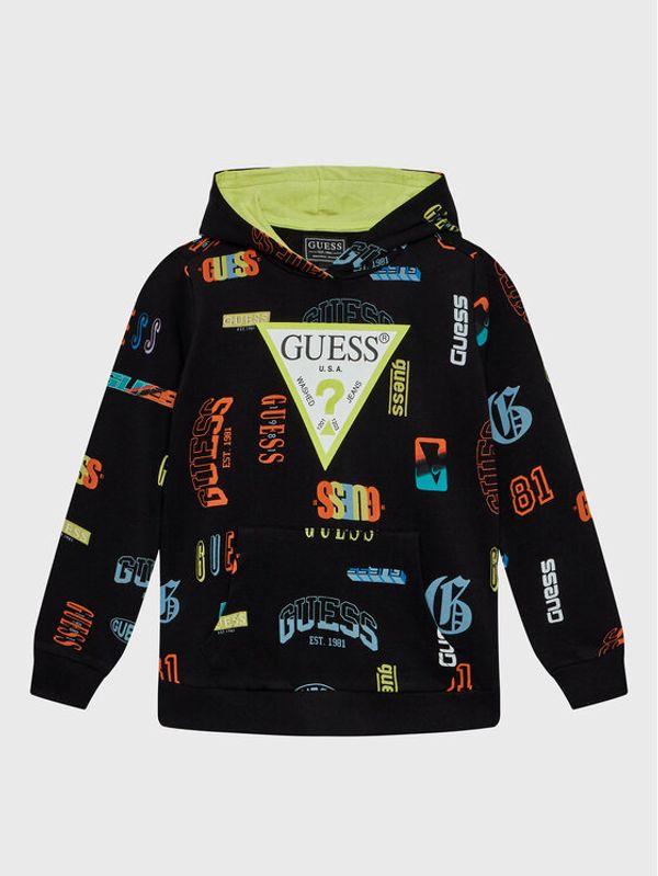 Guess Guess Суитшърт L3RQ06 KA6R3 Черен Regular Fit