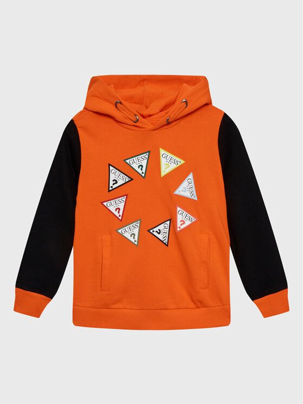 Guess Guess Суитшърт L3RQ07 KA6R3 Оранжев Regular Fit