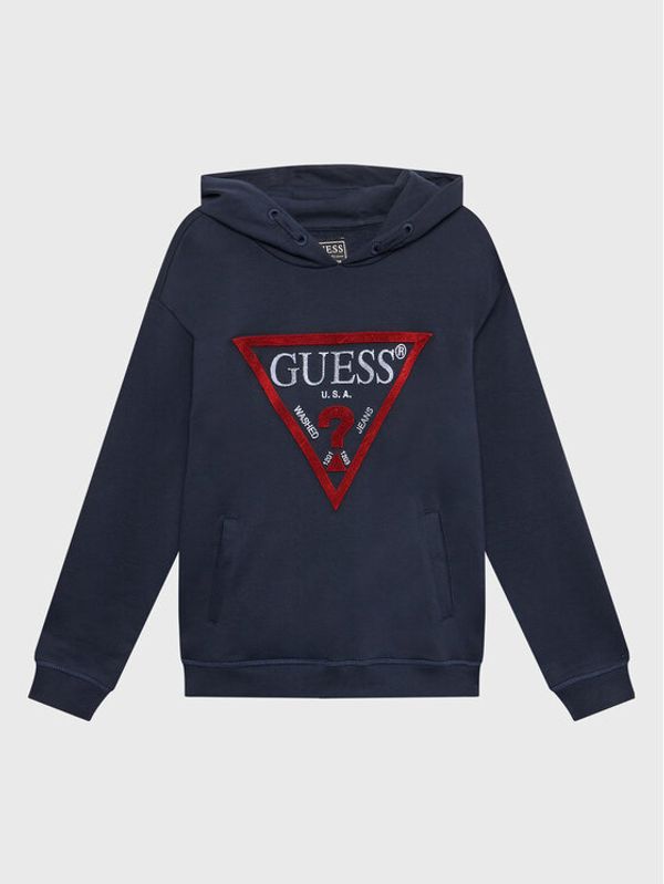 Guess Guess Суитшърт L3YQ04 KAD73 Син Regular Fit