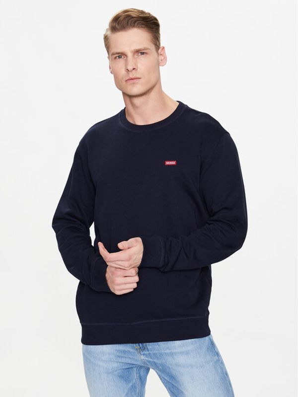 Guess Guess Суитшърт Logo M3GQ11 KBK32 Тъмносин Regular Fit