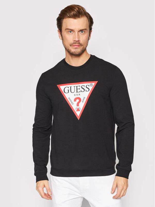 Guess Guess Суитшърт M2YQ37 K6ZS1 Черен Regular Fit