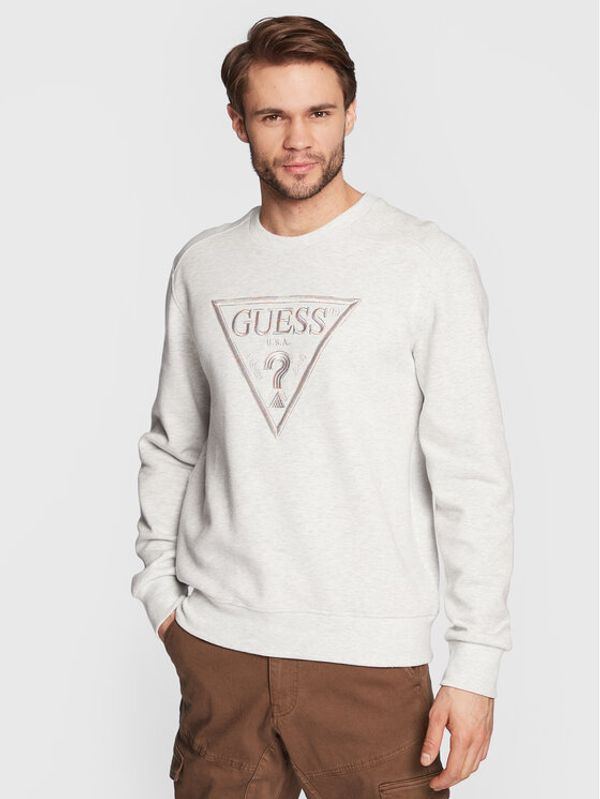 Guess Guess Суитшърт M3RQ11 KBDE2 Сив Slim Fit