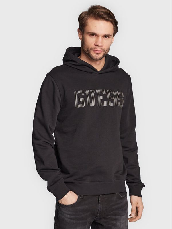 Guess Guess Суитшърт M3RQ36 KBK32 Черен Slim Fit