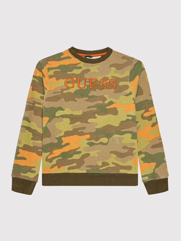 Guess Guess Суитшърт N1BQ00 KAD70 Зелен Regular Fit