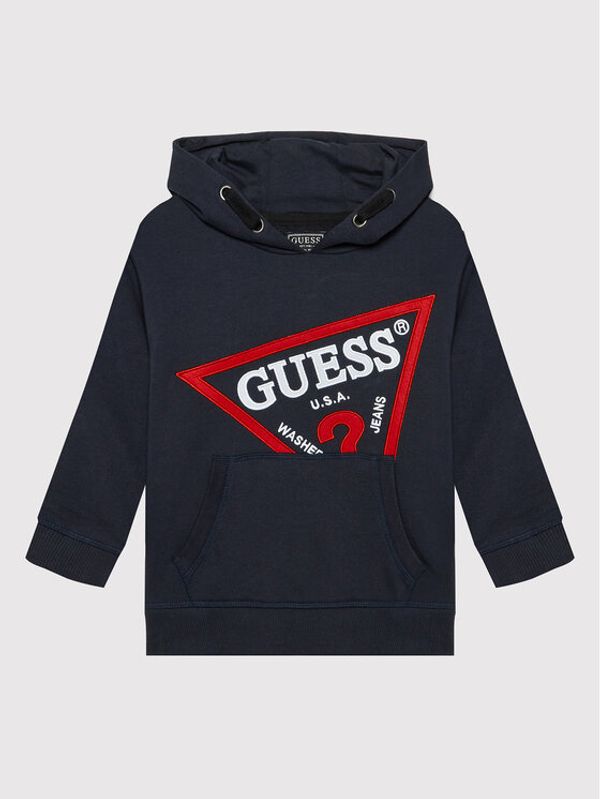 Guess Guess Суитшърт N2YQ09 KAD70 Тъмносин Oversize