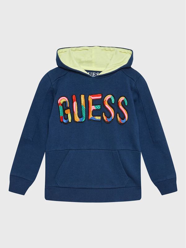 Guess Guess Суитшърт N3GQ04 KA6R0 Син Regular Fit