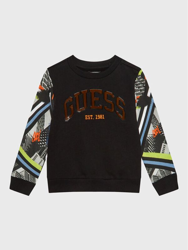 Guess Guess Суитшърт N3RQ01 KA6R3 Черен Regular Fit