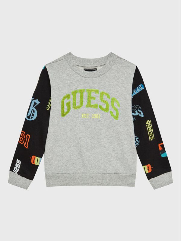 Guess Guess Суитшърт N3RQ01 KA6R3 Сив Regular Fit