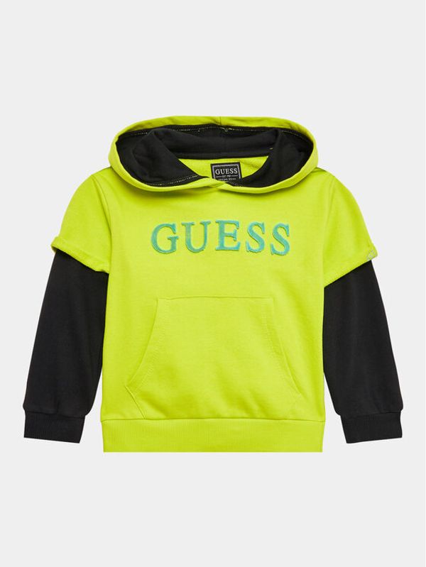 Guess Guess Суитшърт N3YQ00 KA6R3 Зелен Regular Fit