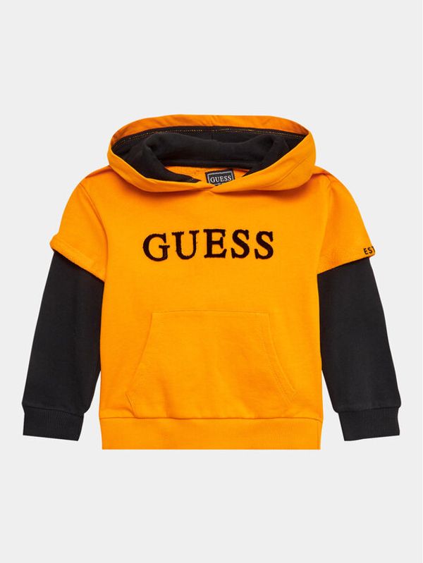 Guess Guess Суитшърт N3YQ00 KA6R3 Жълт Regular Fit