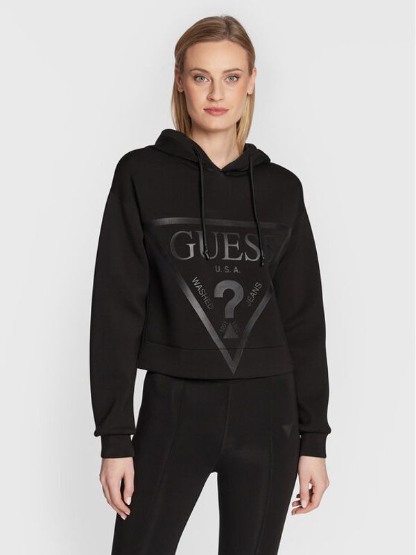 Guess Guess Суитшърт New Alisa V2YQ08 K7UW2 Черен Regular Fit