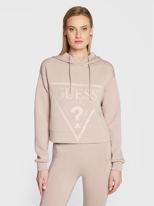 Guess Guess Суитшърт New Alisa V2YQ08 K7UW2 Розов Regular Fit