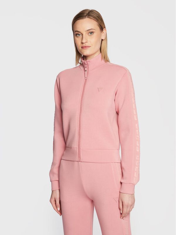 Guess Guess Суитшърт New Allie Scuba V2YQ17 K7UW2 Розов Regular Fit