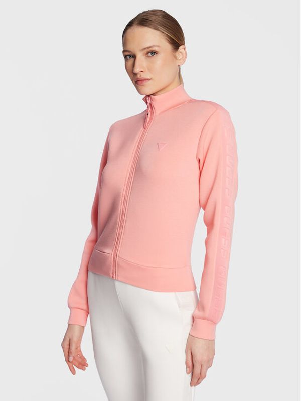 Guess Guess Суитшърт New Allie Scuba V2YQ17 K7UW2 Розов Regular Fit