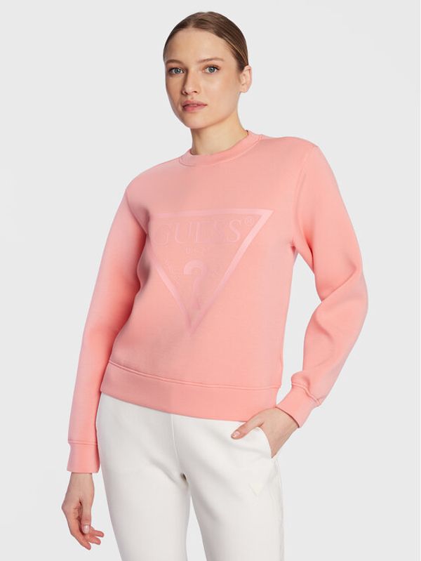 Guess Guess Суитшърт New Elly V3RQ19 K7UW2 Розов Regular Fit