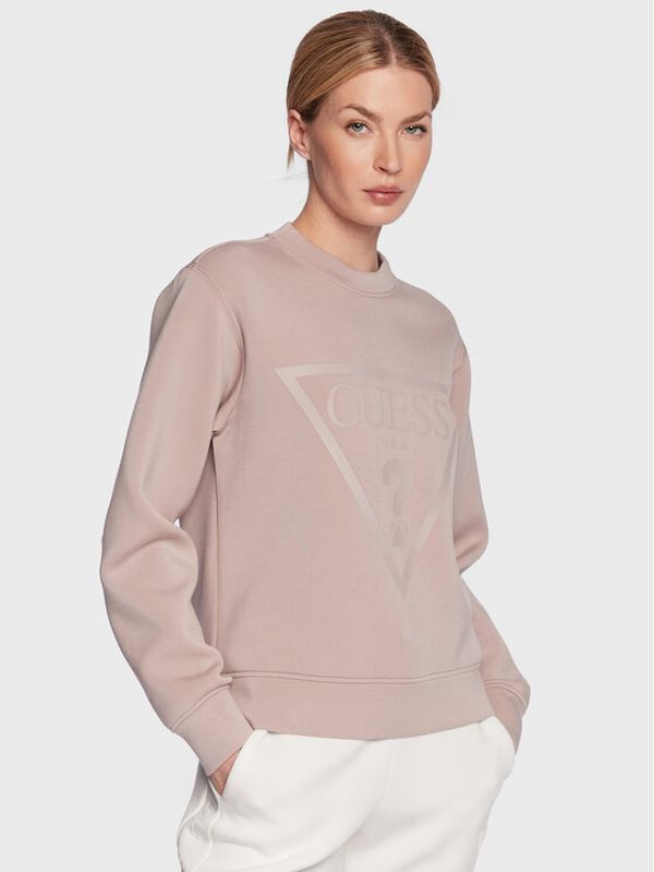 Guess Guess Суитшърт New Elly V3RQ19 K7UW2 Розов Regular Fit