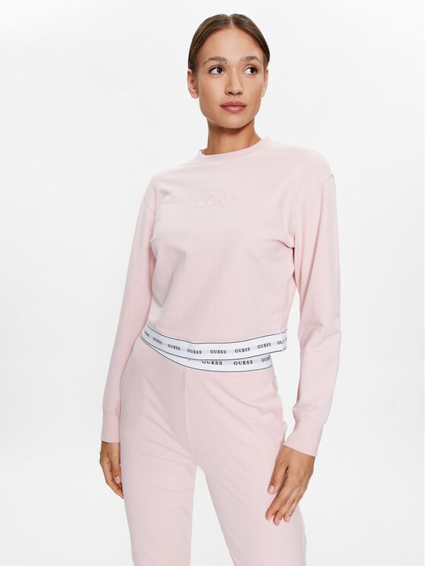 Guess Guess Суитшърт O3YQ01 KBS91 Розов Regular Fit