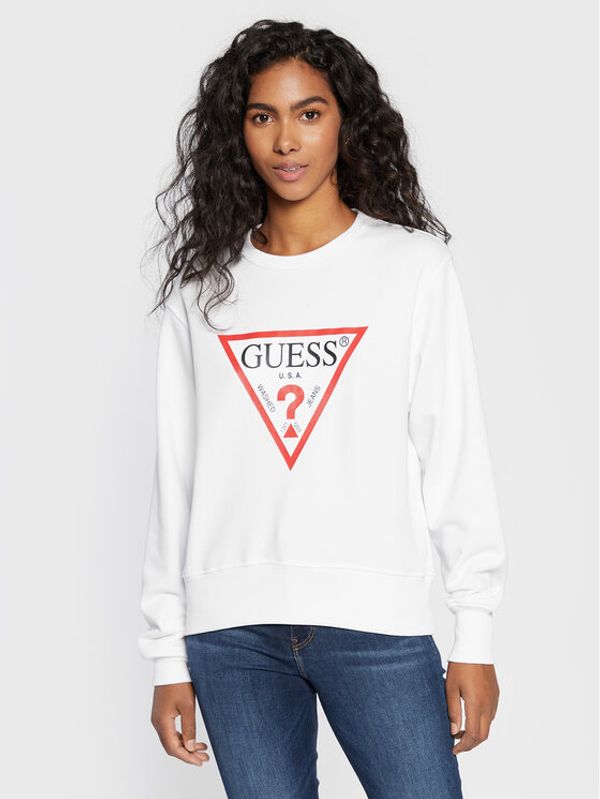 Guess Guess Суитшърт Original W2YQ16 KBA10 Бял Regular Fit