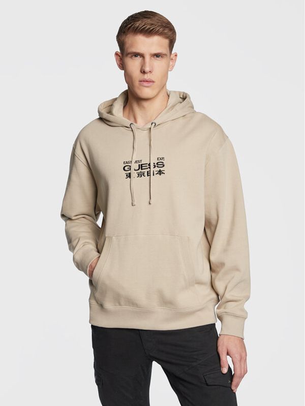 Guess Guess Суитшърт Roy M3GQ30 K9YH1 Бежов Oversize