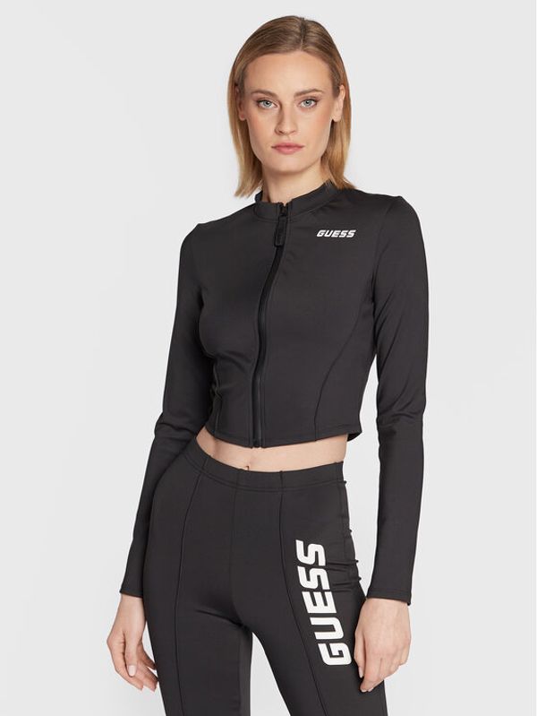 Guess Guess Суитшърт V3RP17 KBIL2 Черен Slim Fit