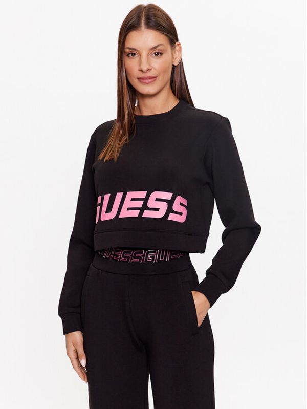 Guess Guess Суитшърт V3YQ02 K7UW2 Черен Oversize