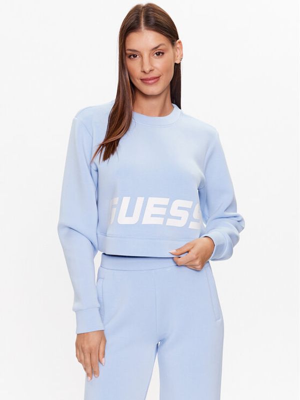 Guess Guess Суитшърт V3YQ02 K7UW2 Син Oversize
