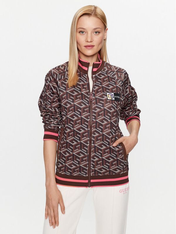 Guess Guess Суитшърт V3YQ06 KB212 Кафяв Regular Fit