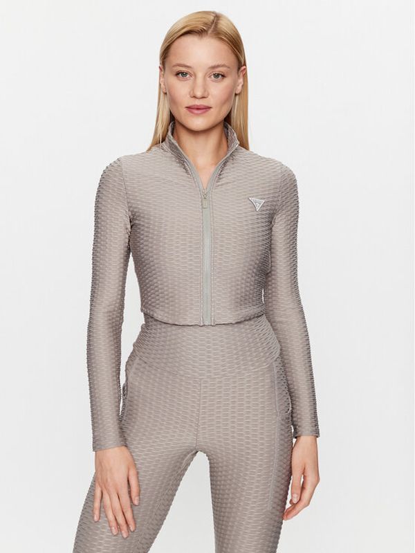 Guess Guess Суитшърт V3YQ16 KBOA2 Сив Slim Fit