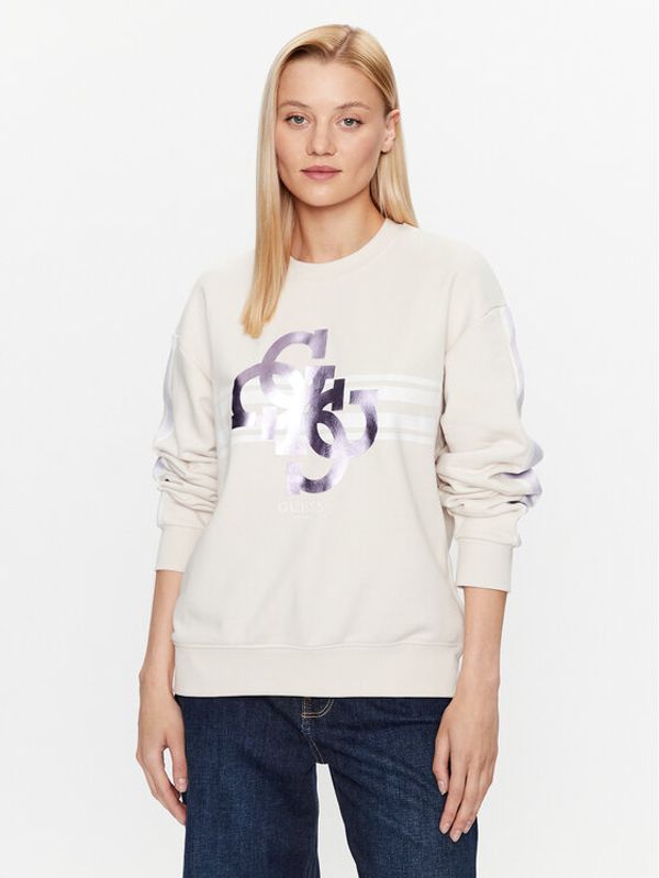 Guess Guess Суитшърт V3YQ17 KBV71 Екрю Regular Fit