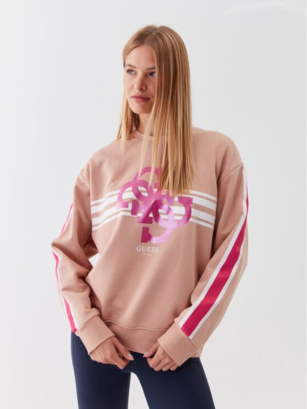 Guess Guess Суитшърт V3YQ17 KBV71 Кафяв Regular Fit