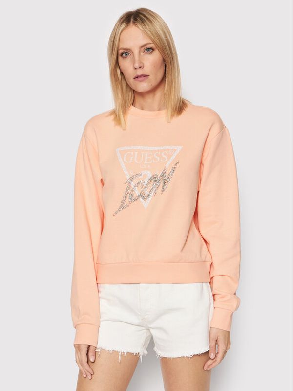 Guess Guess Суитшърт W2GQ07 KB680 Оранжев Regular Fit