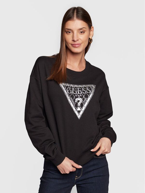 Guess Guess Суитшърт W3RQ01 K4BD0 Черен Regular Fit