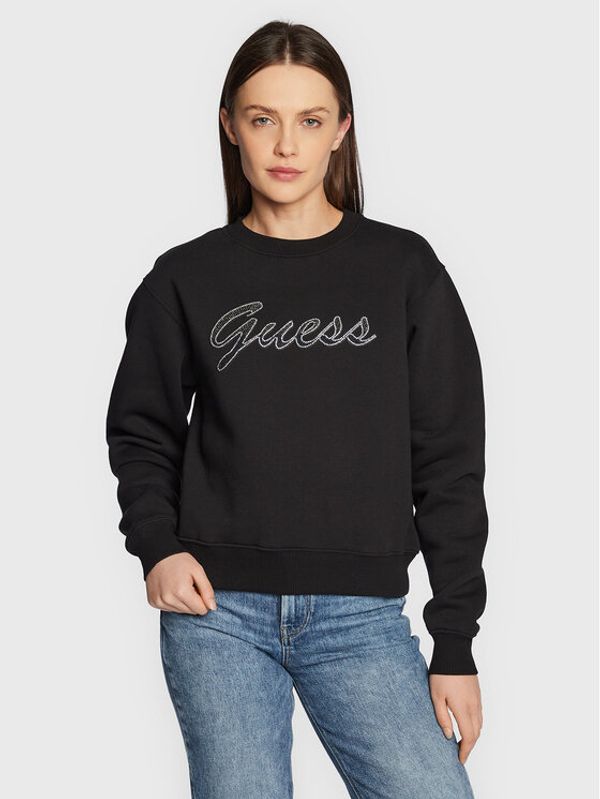 Guess Guess Суитшърт W3RQ10 K9Z21 Черен Regular Fit